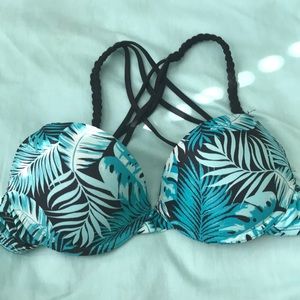 Zumiez Tropical Print Bikini Top Size S